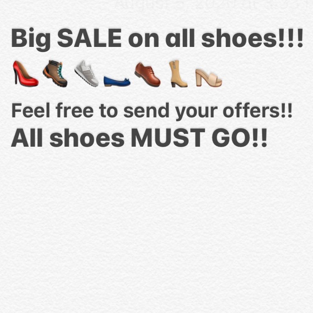 Accepting offers on all shoes!!
